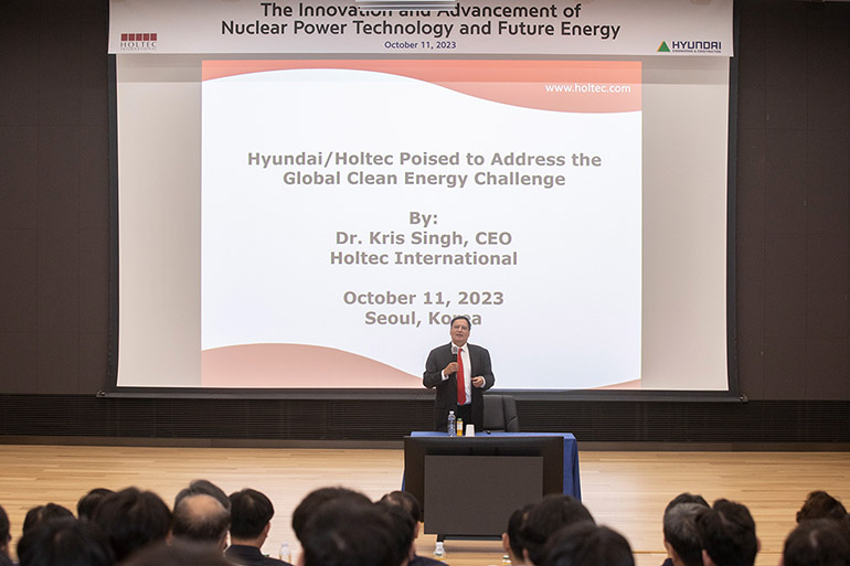 Special Lecture by Dr. Kris Singh, President & CEO of Holtec